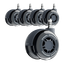 LiberNovo 2.95" Dual Rubber Chair Wheels - Effortless Glide for Carpet & Hardwood Floors
