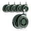 LiberNovo 2.95" Dual Rubber Chair Wheels - Effortless Glide for Carpet & Hardwood Floors
