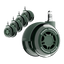 LiberNovo 2.95" Dual Rubber Chair Wheels - Effortless Glide for Carpet & Hardwood Floors
